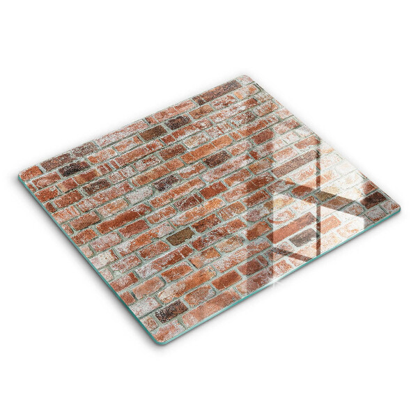 Glas Ceranfeldabdeckung Alte Backsteinmauer