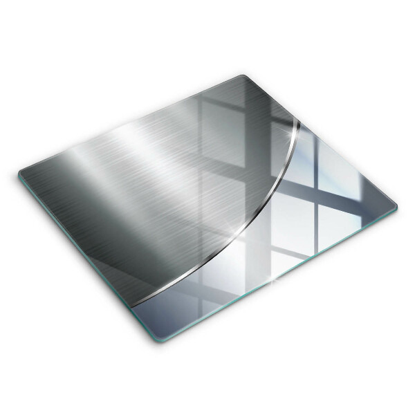 Glas Herdabdeckplatte Abstraktionsmuster aus Metall