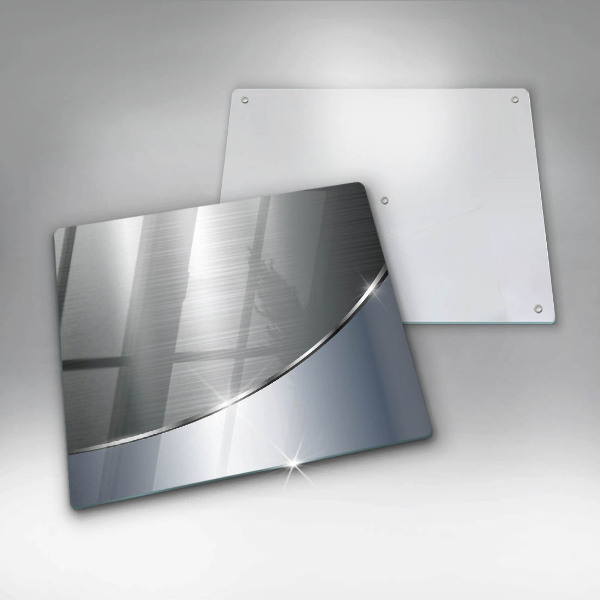 Glas Herdabdeckplatte Abstraktionsmuster aus Metall