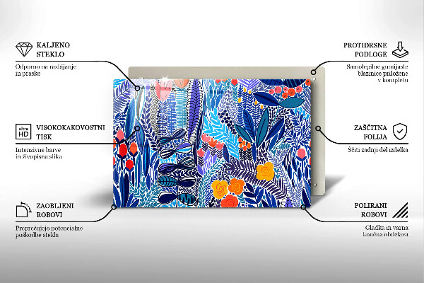 Glas Ceranfeldabdeckung Bemalte Wiese