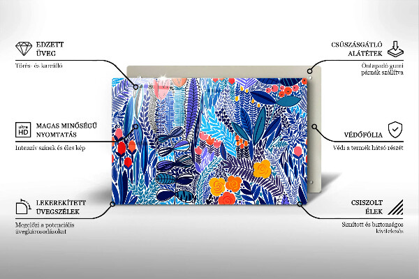 Glas Ceranfeldabdeckung Bemalte Wiese