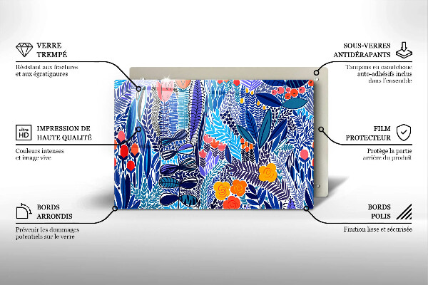 Glas Ceranfeldabdeckung Bemalte Wiese
