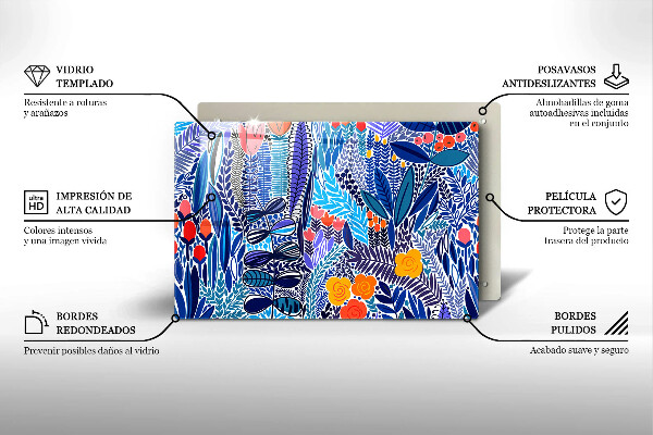 Glas Ceranfeldabdeckung Bemalte Wiese