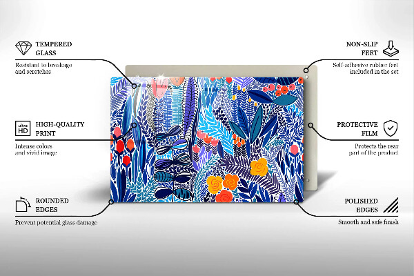 Glas Ceranfeldabdeckung Bemalte Wiese