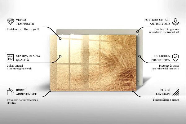 Glas Ceranfeldabdeckung Strandsandurlaub