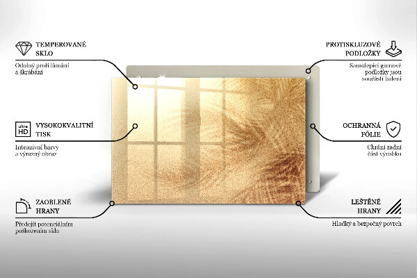 Glas Ceranfeldabdeckung Strandsandurlaub