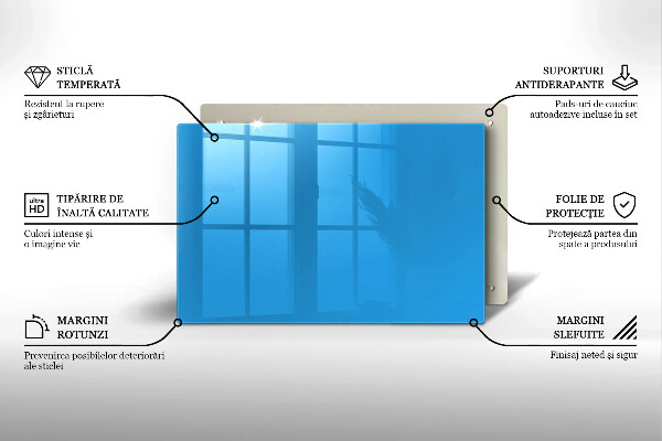 Glas Ceranfeldabdeckung Blaue Farbe