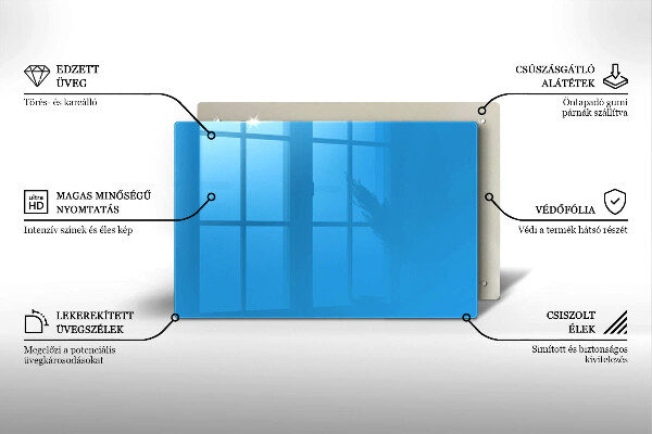 Glas Ceranfeldabdeckung Blaue Farbe