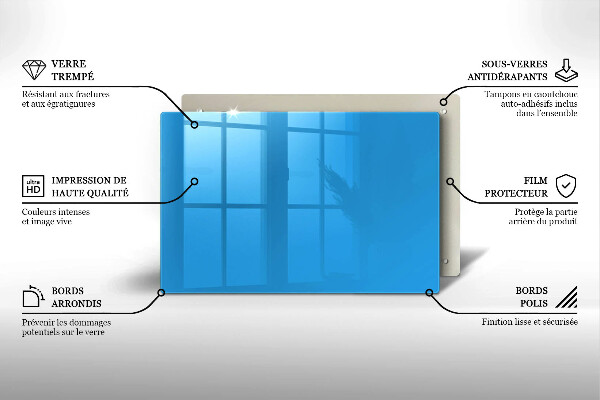 Glas Ceranfeldabdeckung Blaue Farbe
