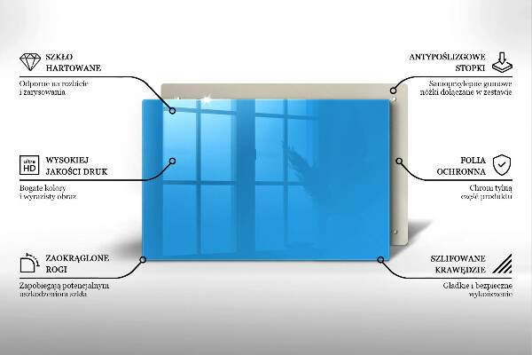 Glas Ceranfeldabdeckung Blaue Farbe