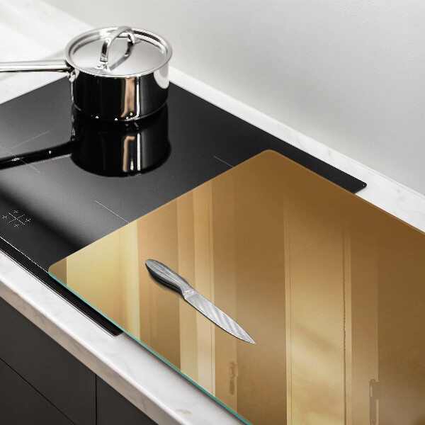 Glas Ceranfeldabdeckung Beige Farbe