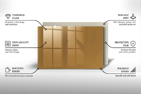 Glas Ceranfeldabdeckung Beige Farbe