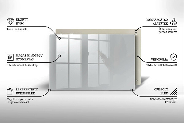 Glas Ceranfeldabdeckung Graue Farbe