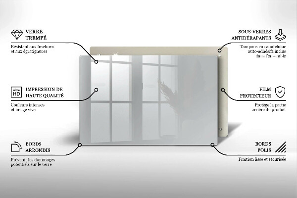 Glas Ceranfeldabdeckung Graue Farbe