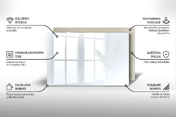 Glas Ceranfeldabdeckung weiße Farbe