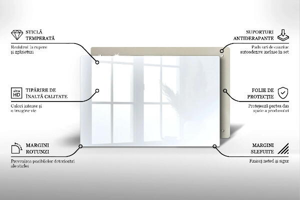 Glas Ceranfeldabdeckung weiße Farbe