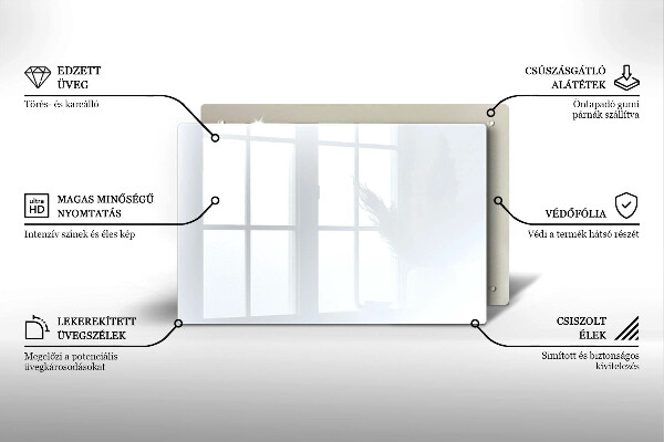 Glas Ceranfeldabdeckung weiße Farbe