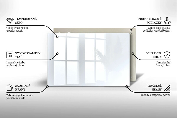 Glas Ceranfeldabdeckung weiße Farbe