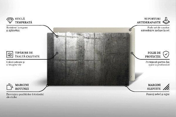 Glas Herdabdeckplatte Metallstruktur