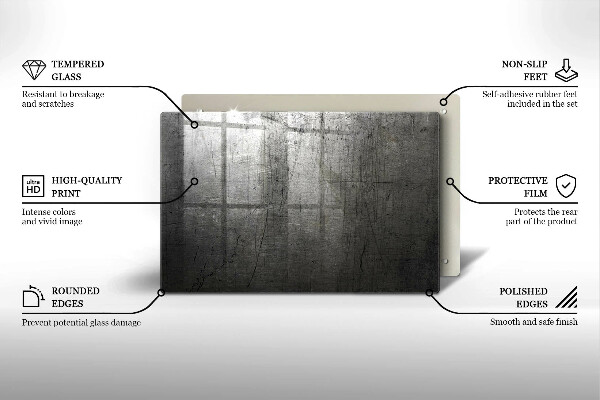 Glas Herdabdeckplatte Metallstruktur