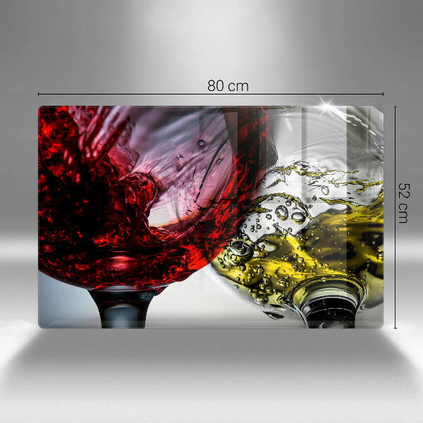 Glas Ceranfeldabdeckung Gläser Wein