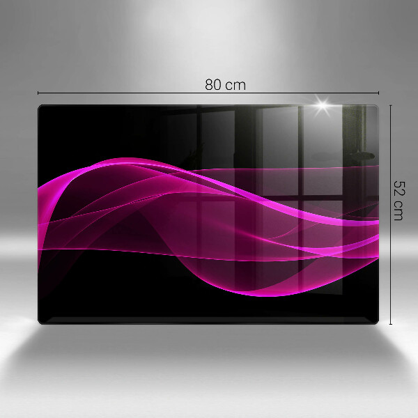 Glas Ceranfeldabdeckung Rosa Abstraktion