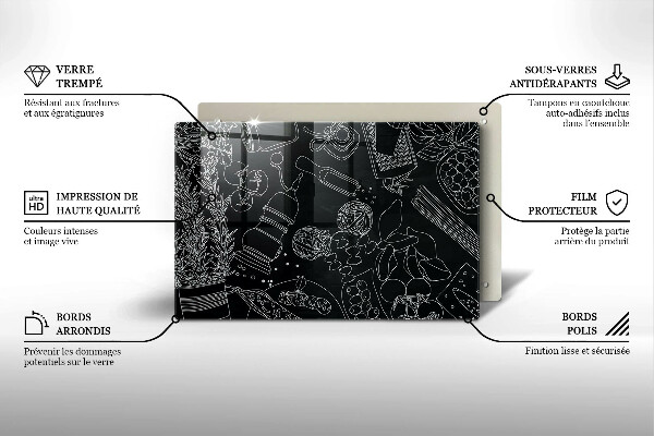 Glas Herdabdeckplatte Küchenzubehör