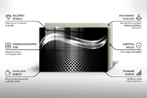 Glas Ceranfeldabdeckung Metallstruktur