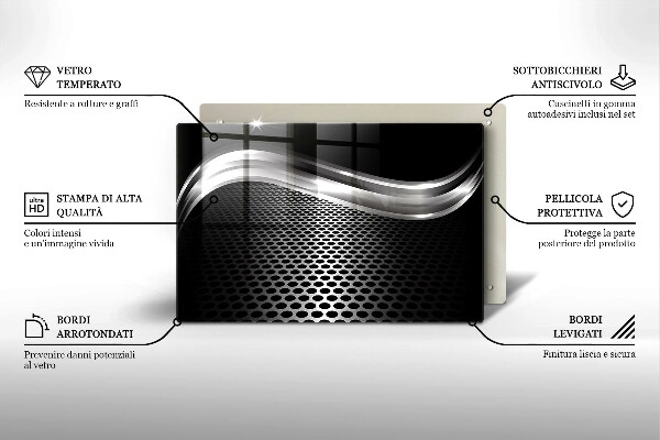 Glas Ceranfeldabdeckung Metallstruktur