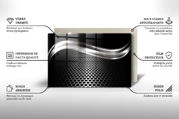 Glas Ceranfeldabdeckung Metallstruktur