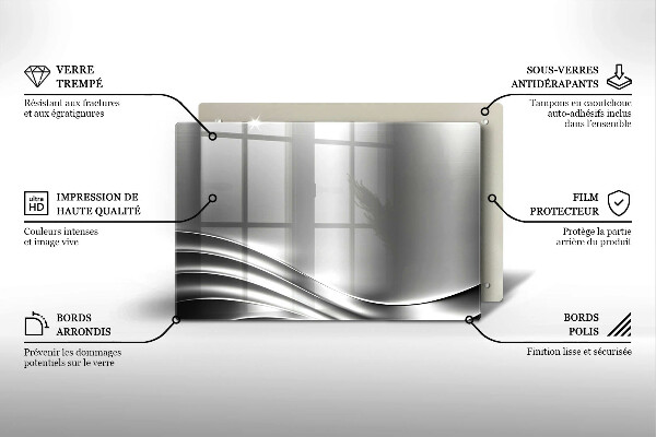 Glas Ceranfeldabdeckung Metallstruktur