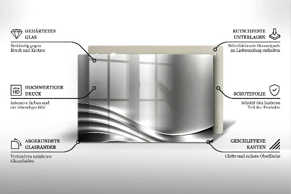 Glas Ceranfeldabdeckung Metallstruktur