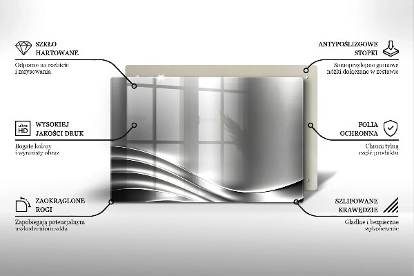 Glas Ceranfeldabdeckung Metallstruktur