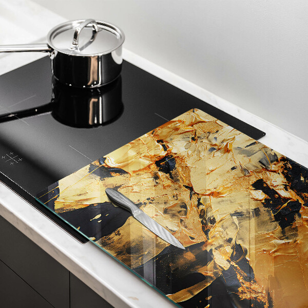 Glas Ceranfeldabdeckung Elegante Farbtextur