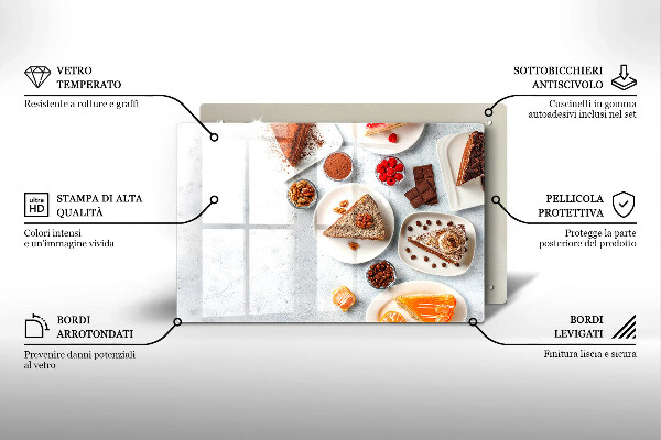 Glas Ceranfeldabdeckung Die Süße des Kuchens