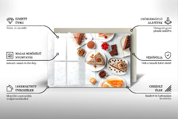 Glas Ceranfeldabdeckung Die Süße des Kuchens