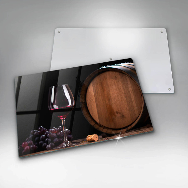 Glas Ceranfeldabdeckung Fassweinglas