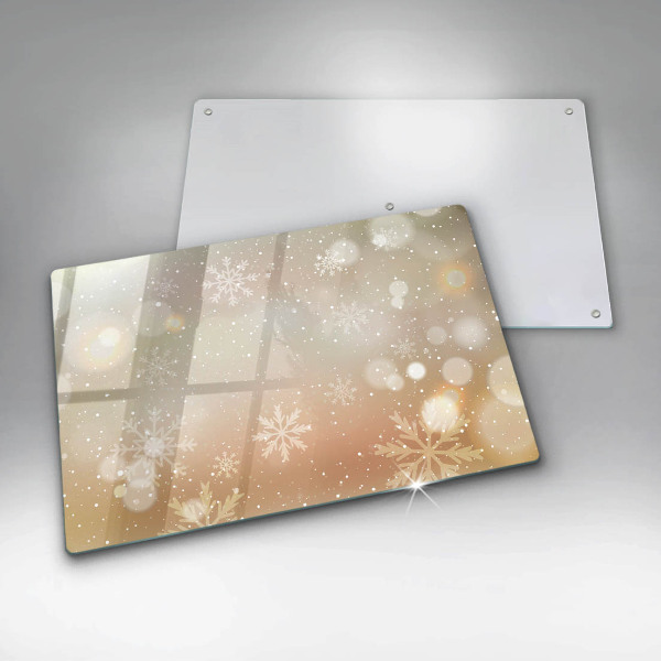 Glas Ceranfeldabdeckung Schneeflocken