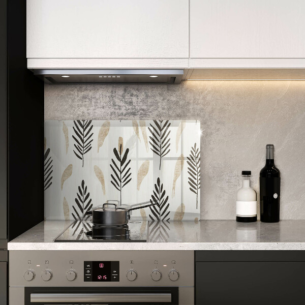 Glas Ceranfeldabdeckung Boho-Pflanzen
