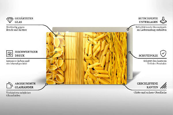 Glas Ceranfeldabdeckung Pasta