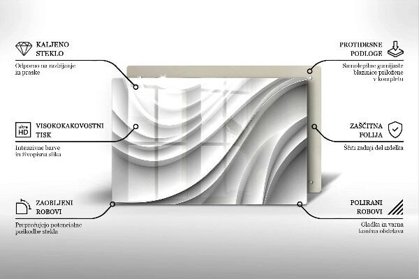 Glas Ceranfeldabdeckung Geometrische Linien