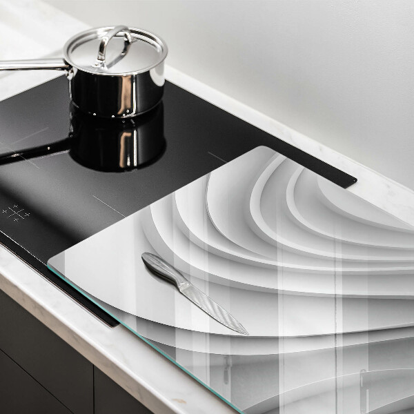 Glas Ceranfeldabdeckung Geometrische Linien