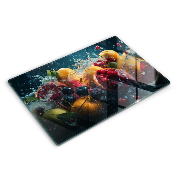 Glas Ceranfeldabdeckung Früchte im Wasser