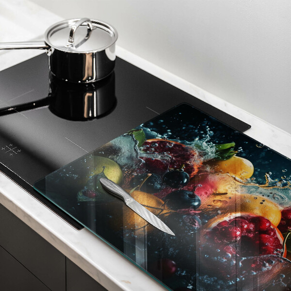 Glas Ceranfeldabdeckung Früchte im Wasser