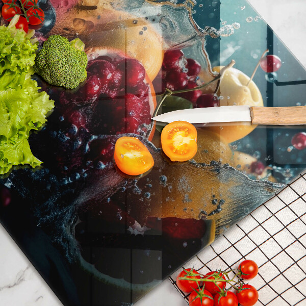 Glas Ceranfeldabdeckung Früchte im Wasser