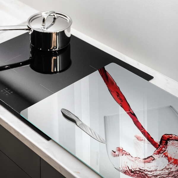 Glas Ceranfeldabdeckung Rotwein