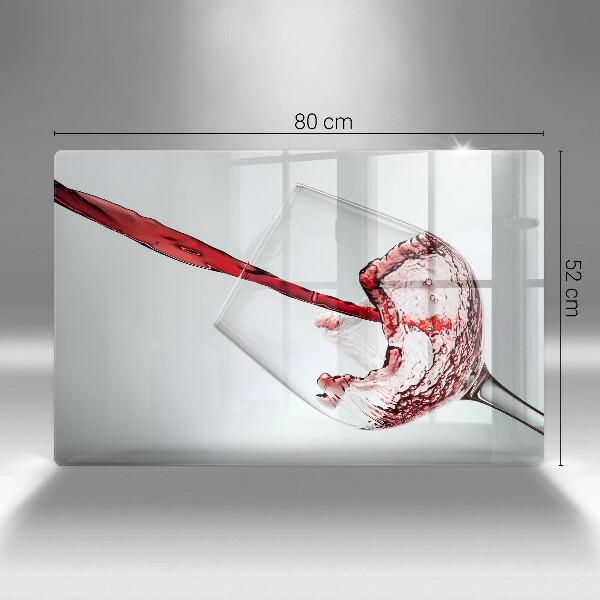 Glas Ceranfeldabdeckung Rotwein