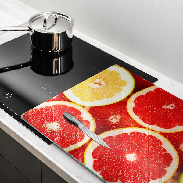 Glas Ceranfeldabdeckung Grapefruitscheiben