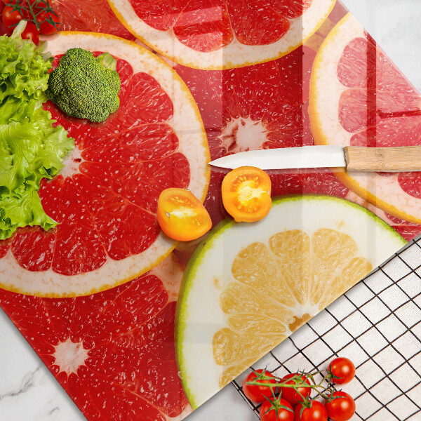 Glas Ceranfeldabdeckung Grapefruitscheiben