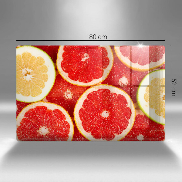Glas Ceranfeldabdeckung Grapefruitscheiben